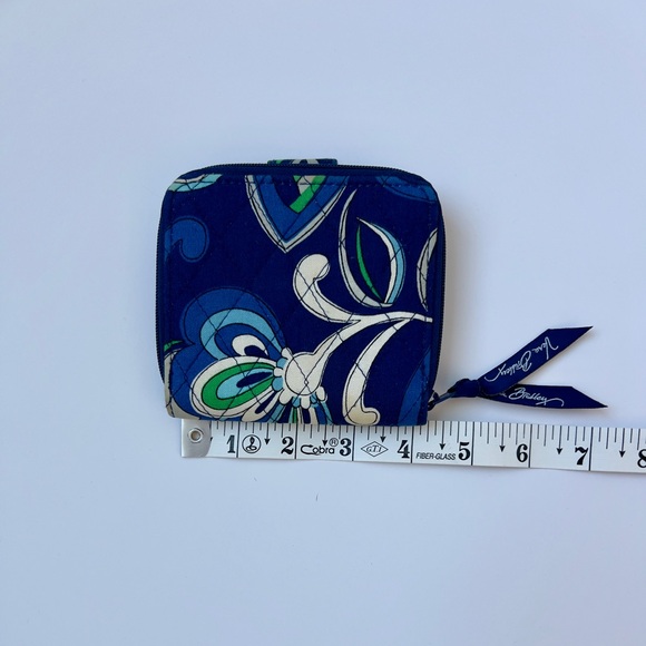 Vera Bradley Navy and Emerald Wallet - Picture 4 of 5